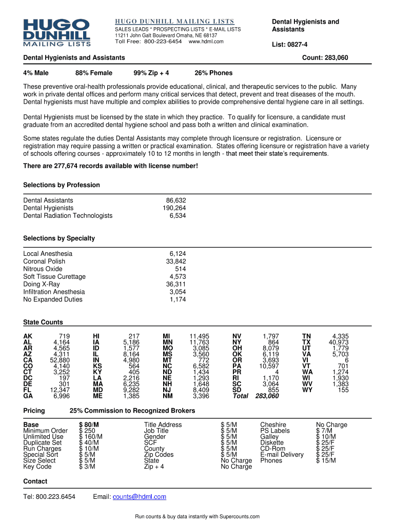 Fillable Online List Hugo Dunhill Fax Email Print pdfFiller