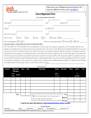 Course Registration Form