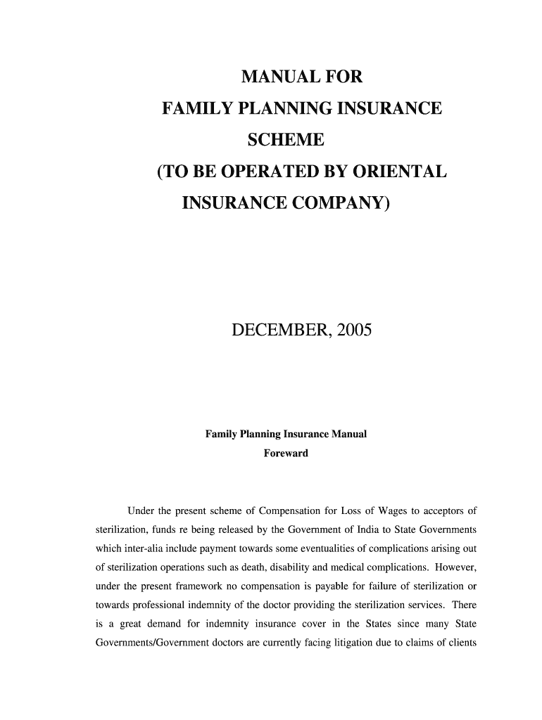 Fillable Online iapsmgc Family Planning Insurance Manualdoc Fax Email