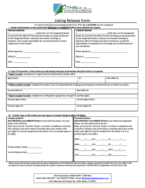 Listing Release Form