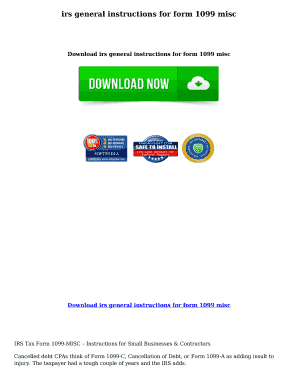 IRS Form 1099-MISC Instructions