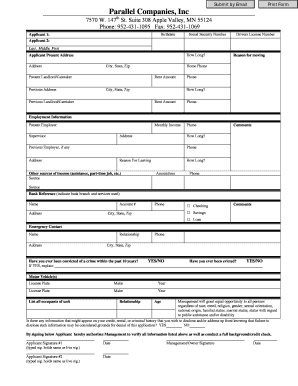 Residential Rental Application Form