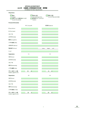 US Individual Tax Return Questionnaire