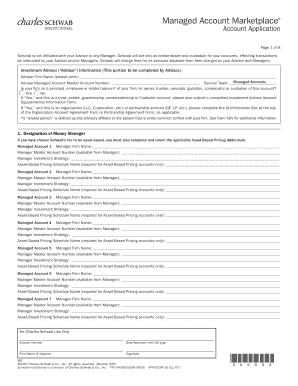 Charles Schwab Managed Account Application