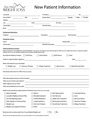 New Patient Information Form