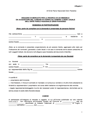 Fillable Online Pngp Allente Parco Nazionale Gran Paradiso Pngp Fax Email Print Pdffiller
