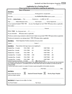 Parking Permit Application