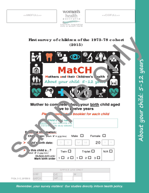 Child Health Survey Form