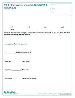 Sentence Completion Worksheet