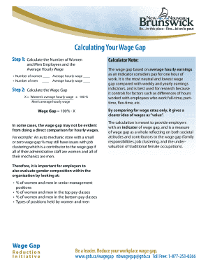 Wage Gap Calculator