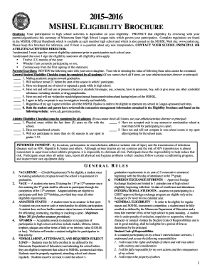 Minnesota High School League Eligibility Brochure