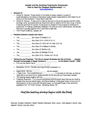 Bible Study Guide on Joseph and Jesus Parallels