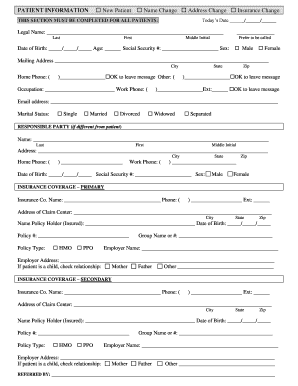 Patient Information Form