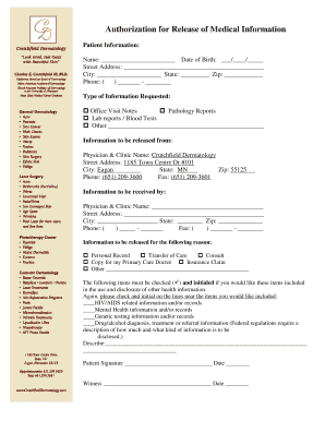 Authorization for Release of Medical Information