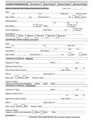 Patient Information Form
