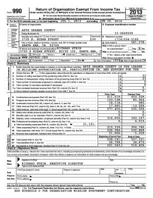 Form 990 Tax Return for Nonprofit Organizations
