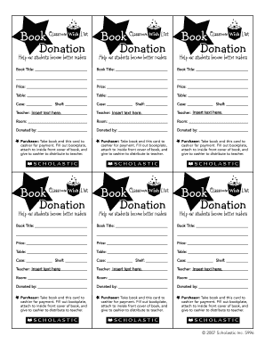 Book Donation Form
