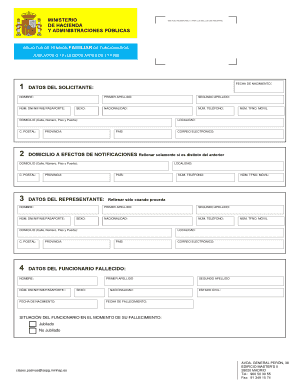 Formulario de Pensión en Favor de Familiares