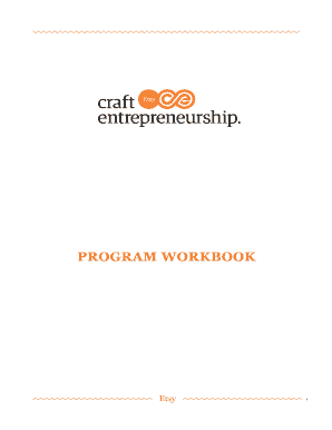 Etsy Shop Workbook