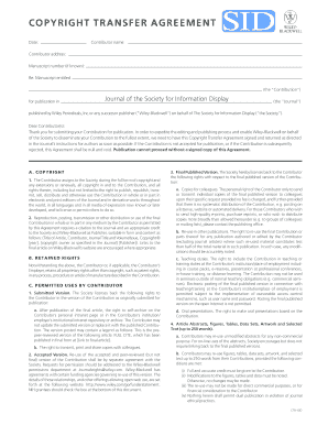 Copyright Transfer Agreement