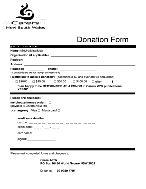 Donation Form