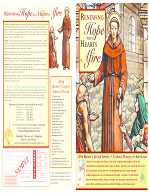 Bishop’s Lenten Appeal Donation Form