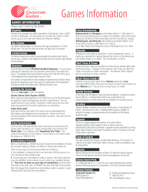 Corporate Games Badminton Entry Form