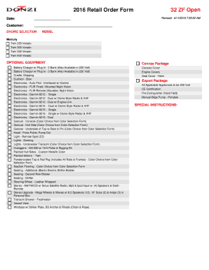 2016 Retail Order Form 32 ZF Open