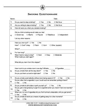 Smoking Cessation Questionnaire