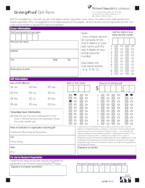 GivingPlus Gift Form