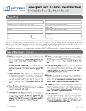 IRA Qualified Plan Distribution Request