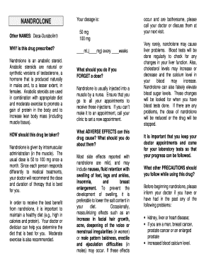 Nandrolone Prescription Information