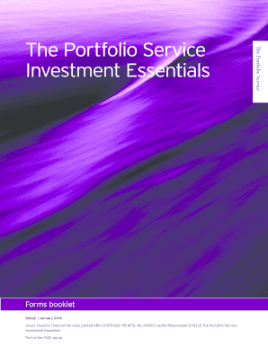 Investment Essentials Application Form