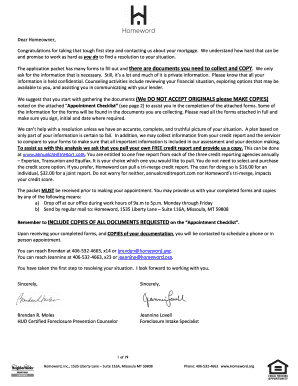 Foreclosure Intervention Intake Form