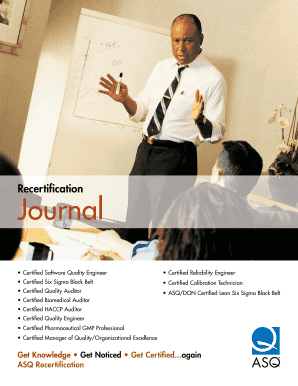 ASQ Recertification Journal