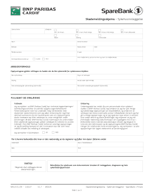 Hospitalization Claim Form
