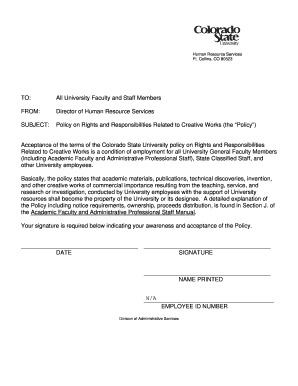 Colorado State University Creative Works Policy