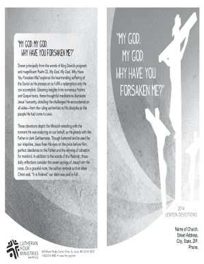 My God, My God, Why Have You Forsaken Me? Devotional Booklet