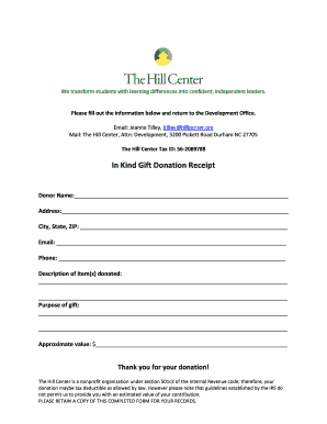 Goodwill donation receipt pdf - gift donation form