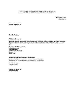 Rental Mandate Form