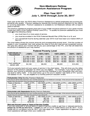 West Virginia Non-Medicare Retiree Premium Assistance Program Application