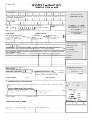 Poland Visa Application Form