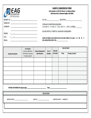 Sample Submission Form