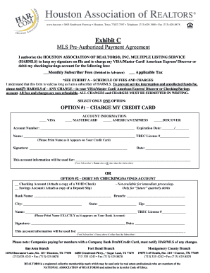 MLS Pre-Authorized Payment Agreement