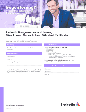 Helvetia Baugarantieversicherung