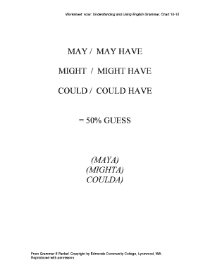English Grammar Worksheet