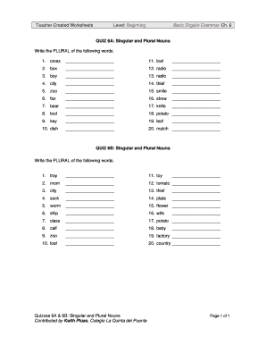 English Grammar Quiz