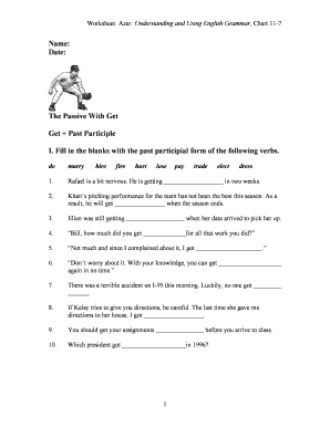English Grammar Worksheet