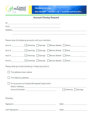 Account Closing Request