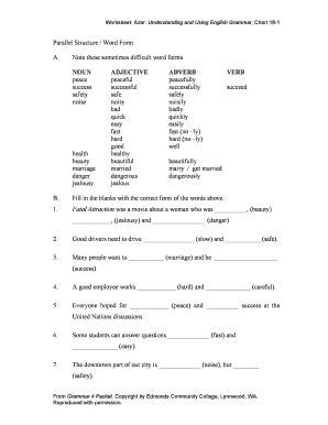 English Grammar Worksheet